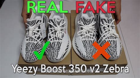 false Yeezy zebra